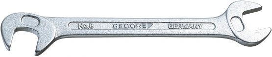 Gedore 8-11 Double Ended Midget Spanner Small 11,0mm, Silver