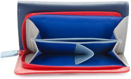 Leather women's Wallet MYWALIT - Medium Tri-fold Wallet - 363-127 Royal - Image 4