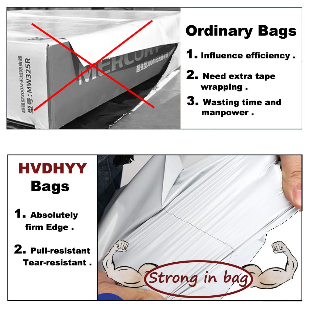 HVDHYY Postage Bags Seal Mailing Bags Postal Bags Packing Bags 20"X24"/50cmX60cm (10PCS) for Posting Parcel Bags Large Poly Mailers Delivery Bags Polythene Sacks Envelopes Bags Gray - Image 4