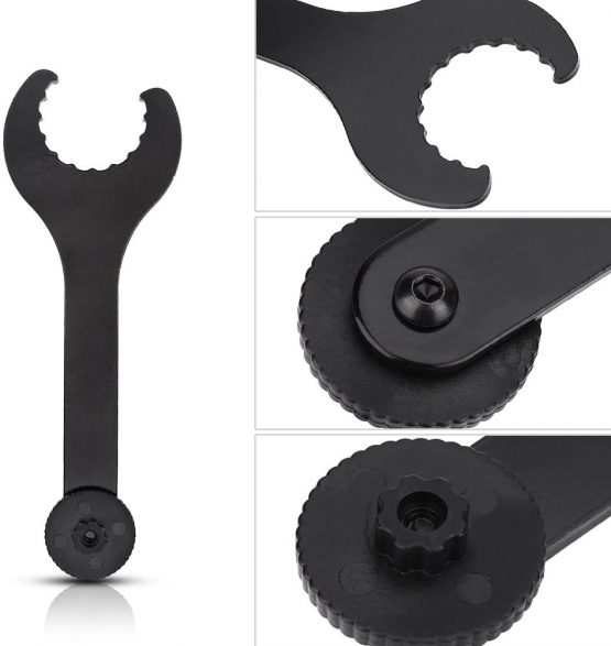 Alomejor Bicycle Bottom Bracket Remover Bracket Spanner Wrench Carbon Steel Bike Crank Extractor Bike Install Remove Crank Repair Tool - Image 4