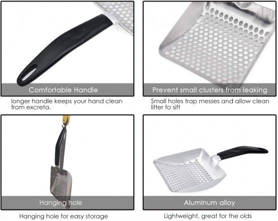 SCSpecial Cat Litter Scoop Deep Shovel Metal Sifter - Image 4