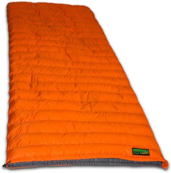 LOWLAND OUTDOOR Unisex_Adult Super Compact Blanket 590g 210 cm +8°C, Orange, 210 x 80 x 80 cm