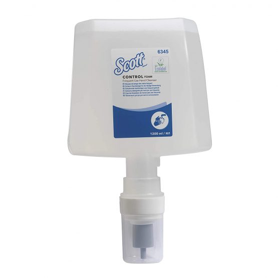 Scott Control Foam Frequent Use Hand Soap 6345 - Unscented Foaming Hand Cleanser - 4 x 1.2 Litre Clear Hand Wash Refills (4.8 Litre Total) - Image 4