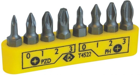 C K Bit Clip PH/PZD Set of 8 - T4522