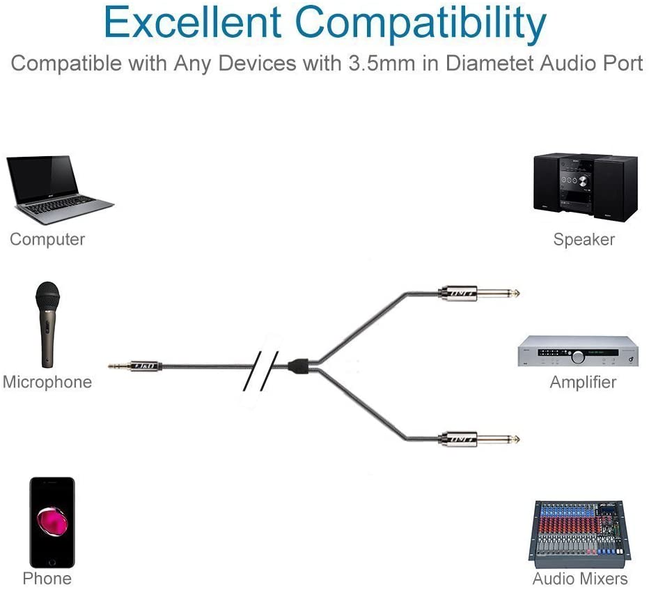 J&D 3.5mm to 6.35mm Audio Cable - Image 4