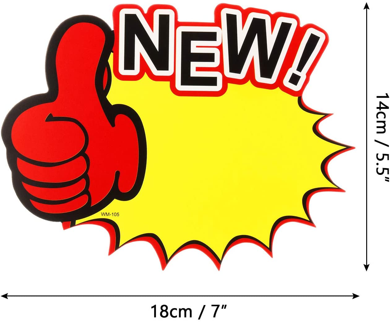 60 Pieces Starburst Sign Cards, 7 x 5.5 Inches Sale Paper Signs Price ...