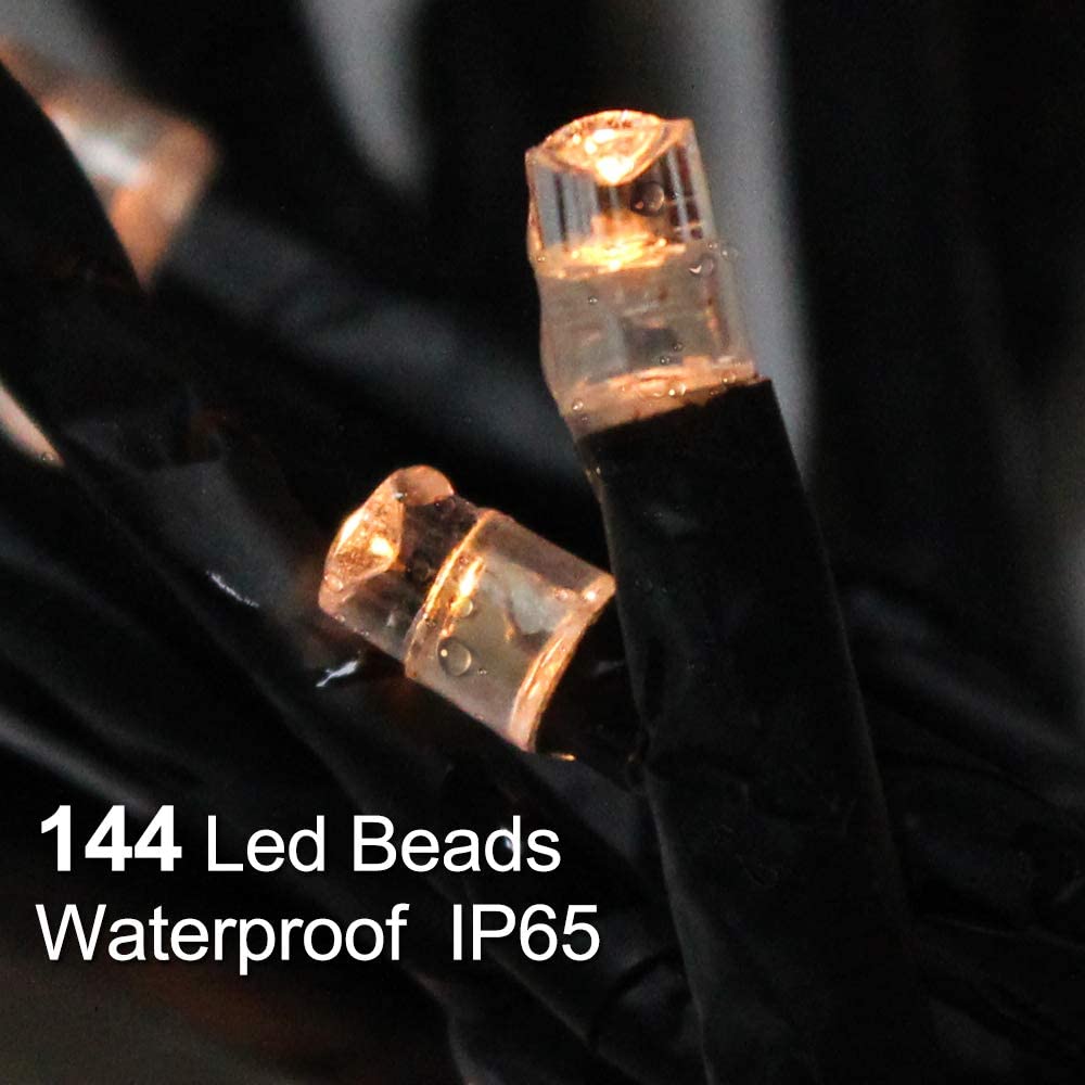 NEWNEN Solar Powered String Lights,7.5FT 144 LED Fairy Lights Multi Coloured - Image 3