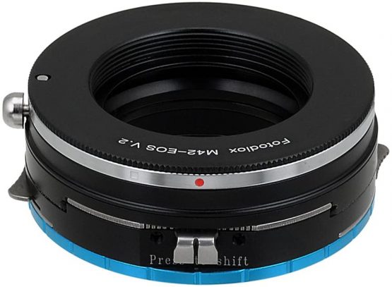 Fotodiox Pro Lens Mount Shift Adapter M42 Screw (42mm x 1mm thread) Mount Lenses to Fujifilm X-Series Mirrorless Camera Adapter - fits X-Mount Camera Bodies such as X-Pro1, X-E1, X-M1, X-A1, X-E2, X-T1