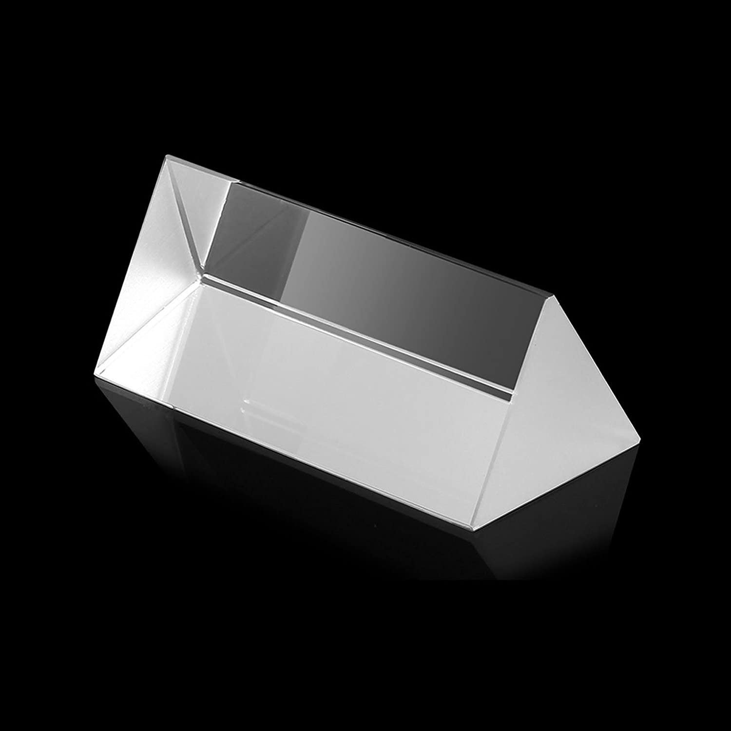 NAMVO Optical Glass Triple Triangular Prism Physics Teaching Light Spectrum 10cm/Can Reflect Seven-Color Sunlight - Image 3