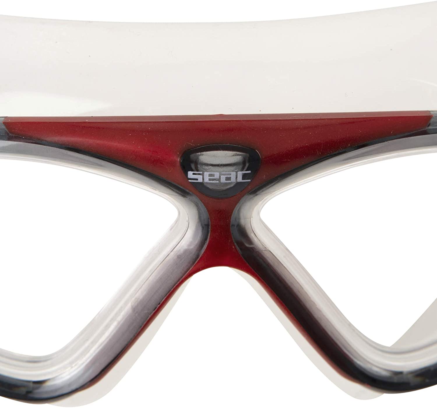 SEAC Vision HD, Unisex swimming goggles for pool and in sea red - Image 3