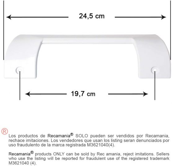 Recamania Door Handles Fridge and Freezer BALAY 490705