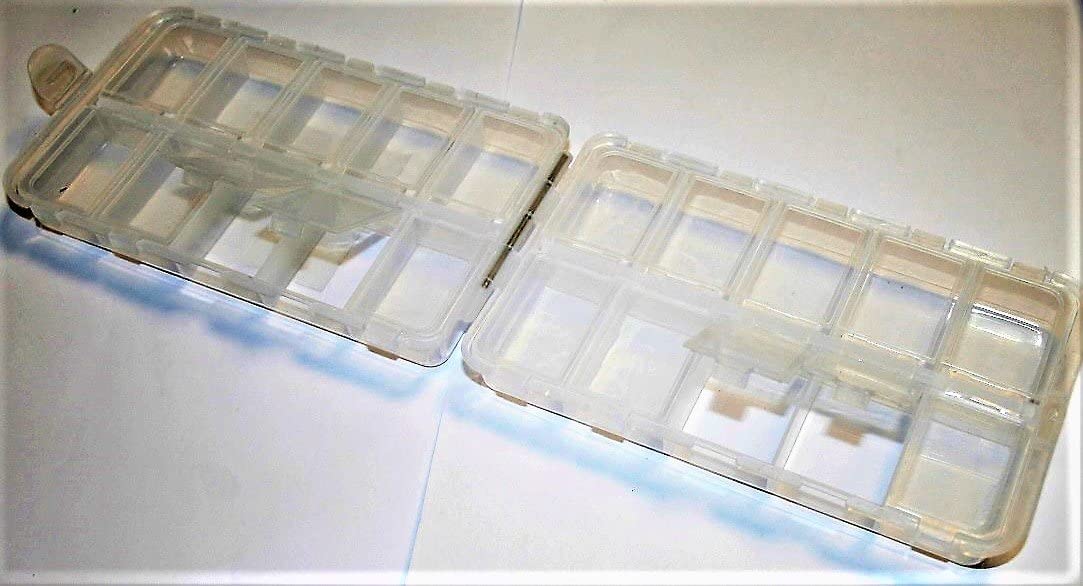 Leeda 8.5cm wide x 15cm long x 4cm deep Twin Sided 20 Compartment Box, Other - Image 2