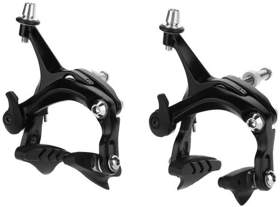 Caliper Brakes Bike U Brake Calipers Set,1 Pair BMX MTB Mountain Road Bike ycle U Shape Mechanical Dual-Pivot Brake Set Break Pads Road Bike Repair Parts Accessory