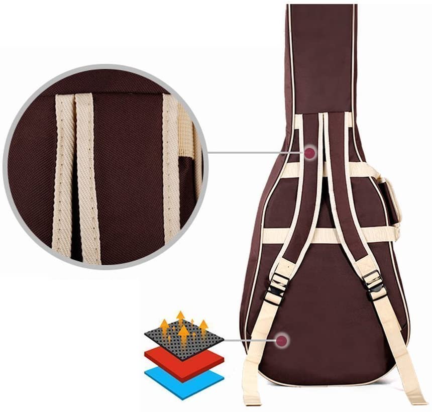 ele ELEOPTION Guitar Bag Density Oxford Nylon Gig Bag Padded Guitar Bag for Classical Guitar Acoustic and Classical Guitar Waterproof Shockproof - Image 2