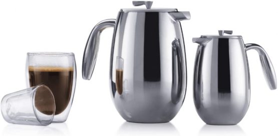 Bodum 1303-16 Columbia Double Wall Coffee Maker, Stainless Steel - 3-Cup (0.35 L), Shiny - Image 2