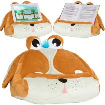 Cuddly Reader iPad, Tablet and Book Stand Holder for Kids Children, Reading in Bed at Home Travel, Soft Cushion Pillow Lap Support, Gift Idea Compatible with eReader/Kindle/Smartphone (Puppy Pete)