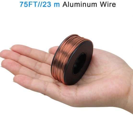 Aluminum Craft Wire,1mm 2mm 3mm Copper Aluminum Wire for Crafting Wire Soft DIY Metal Craft Art Wire (1mmx23m) - Image 3