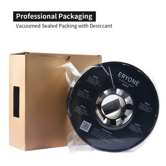 ERYONE PETG Filament, High Strength Filament PETG, 3D Printer Filament for 3D FDM Printing 1kg Black - Image 4