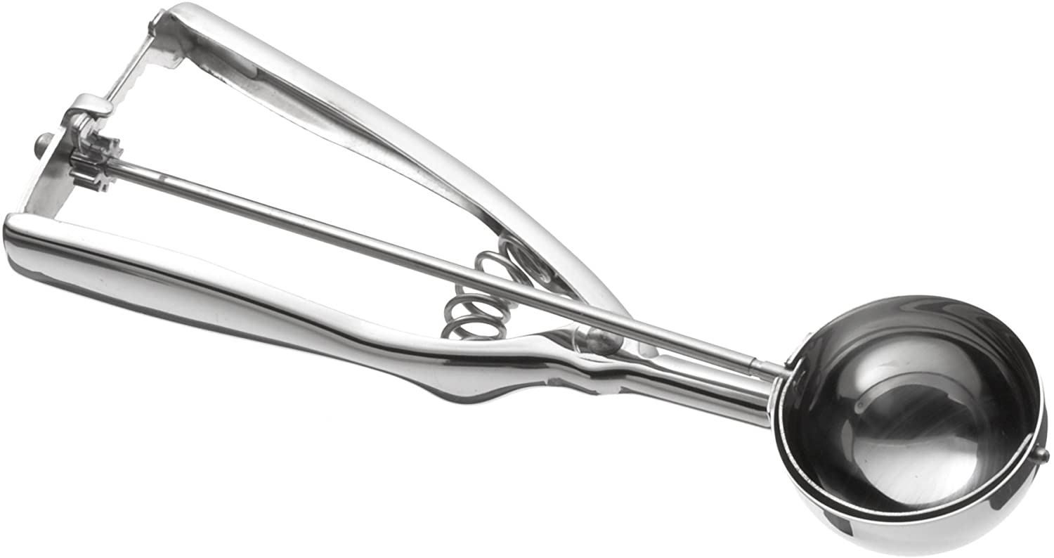 Fackelmann 45931 Ice Cream Scoop 50 mm Nirosta Stainless Steel, Silver, 21.5 x 5 x 3 cm