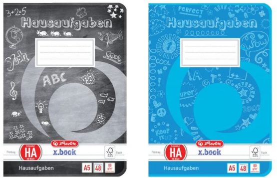 Herlitz Exercise Book A5 48 Sheets Homework, A%