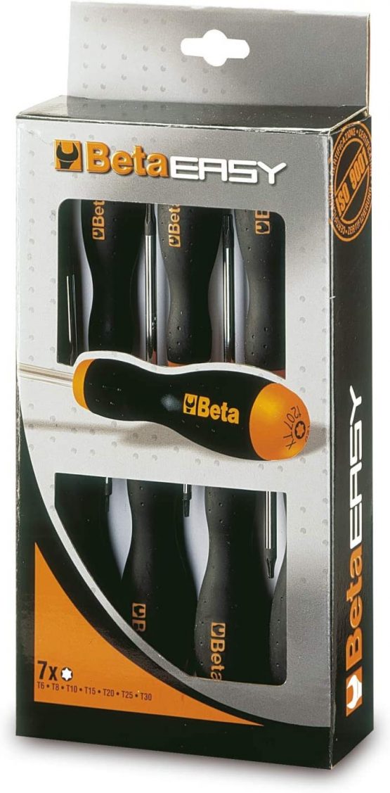 Beta 12070207 Model 1207 TX/D7 Screwdrivers for Torx Head Screws with Handles, 7 Pieces - Image 2