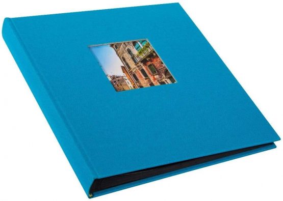 Goldbuch Photo Album with Window Cut-Out, Cardboard, turquoise, 30 x 31 cm - Image 2