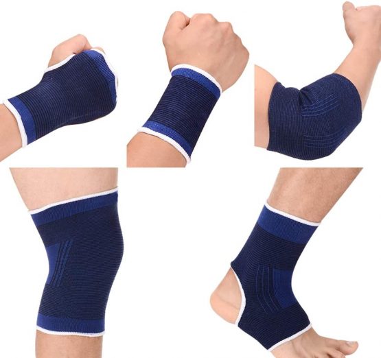 Kids Sports Gear Wrist Ankle Brace Knee Pads Support Compression Elbow Palm Protection Wrist Sleeve Protective Gear Girls Boys Ankle Wrap Support for Running Dancing Basketball Volleyball Tennis