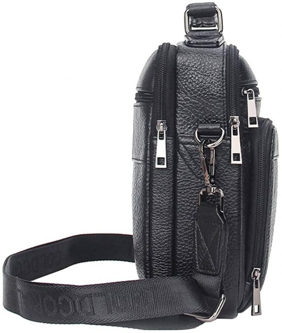 Xieben Vintage Leather Shoulder Messenger Bag for Men Travel Business Crossbody Pack Wallet Satchel Sling Chest Bags - Image 3