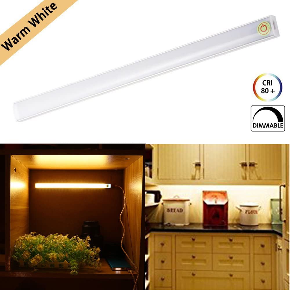 Under LED Light Bar Touch Design LED Light Tube 30CM USB Powered Wardrobe Light Strip