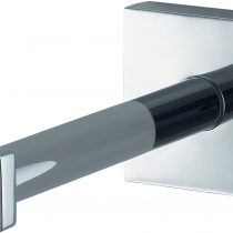 Haceka Mezzo 1113589 Stainless Steel and Zinc Alloy Spare Toilet Roll Holder, Silver