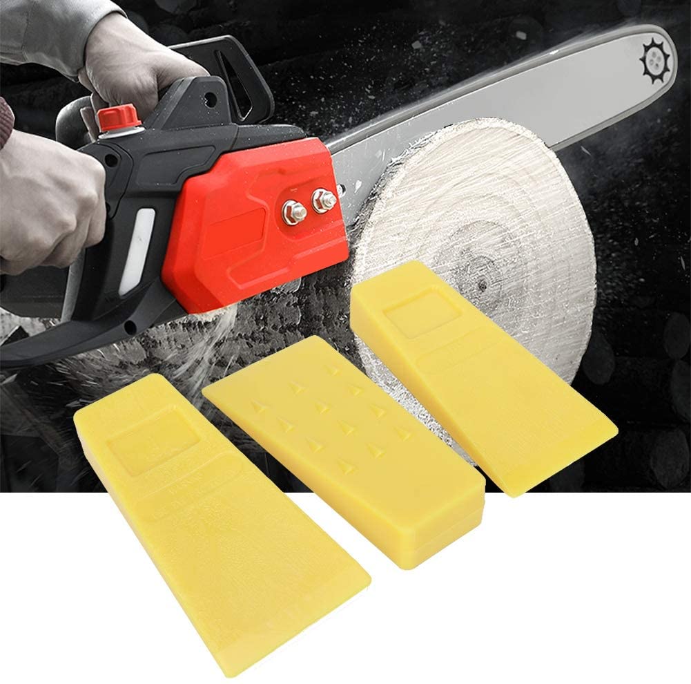 TOPINCN 3Pcs 5.5 Inches Felling Wedges Plastic High Impact Chainsaw Chain Saw Accessories Logging Tools for Tree Cutting - Image 4