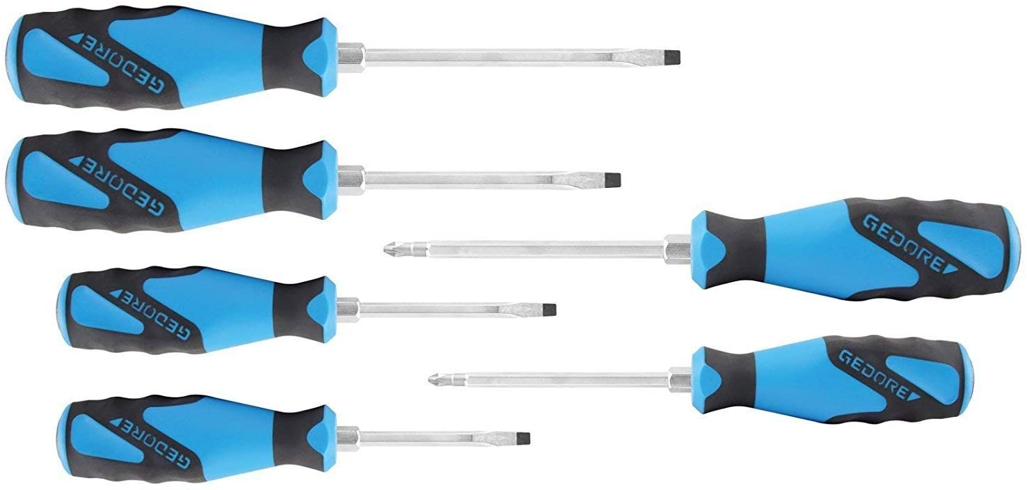 Gedore SK 2154 PH-06 3-Point Screwdriver Set including Impact Head, Multicoloured
