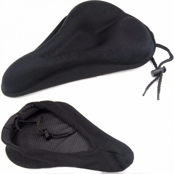 XPhonew Gel Bike Seat Cover, Best Bike Saddle Cover with Black Waterproof Saddle Cover - Extra Comfortable Gel Bicycle Seat for MTB Mountain Road Bike Saddle - Padded Bike Cushion Saddle Cover - Image 2