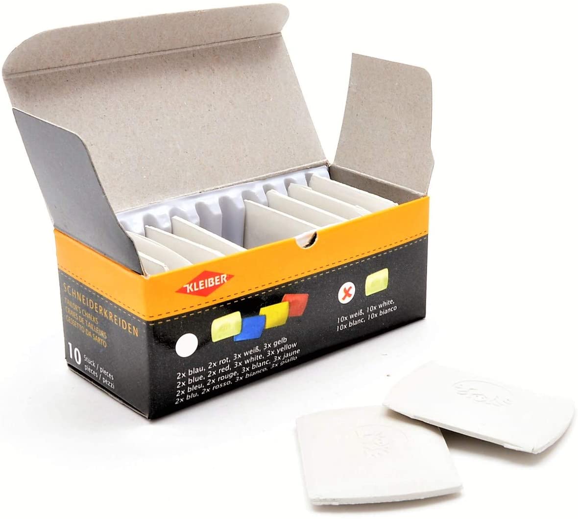 Kleiber Tailor's Chalk Triangles, Pack of 10, White, 10 Count (Pack of 1) - Image 4