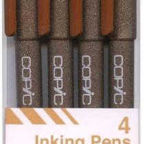 Copic Multiliner Sepia Fine - 4 Piece Set, 11787053-00001