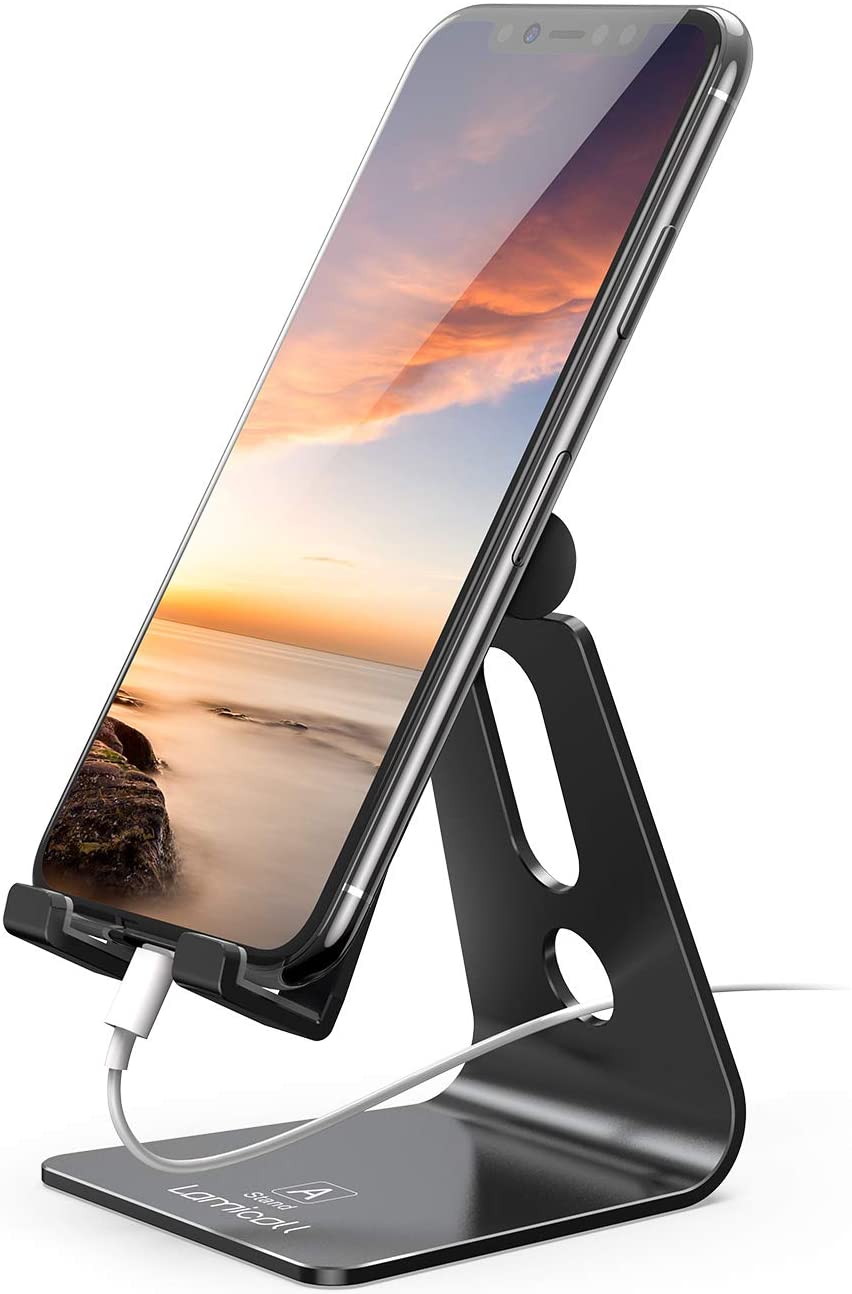 Lamicall Phone Stand, Adjustable Phone Dock, Universal Stand Holder, Compatible with iPhone 17 16 15 14 Pro Max Plus Air