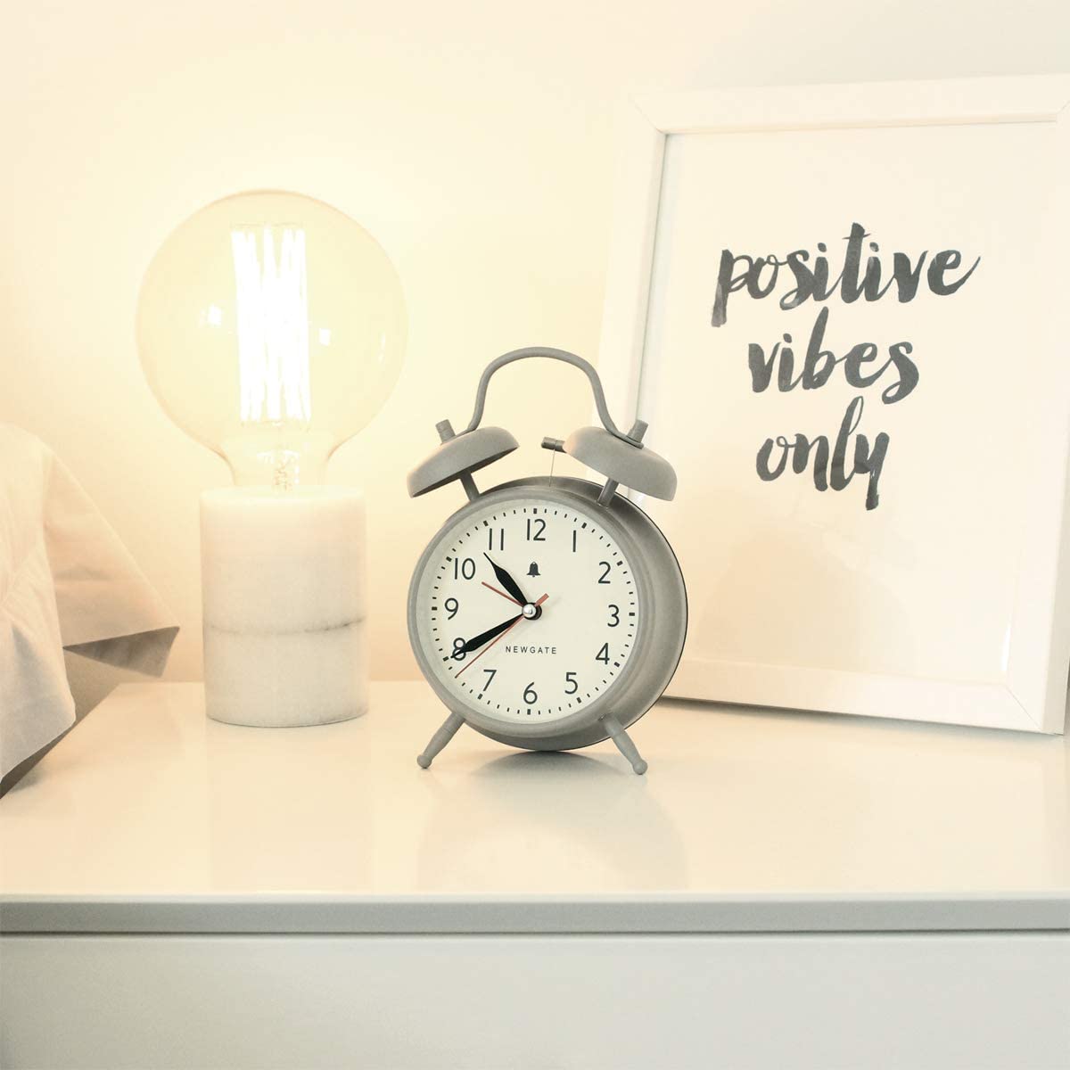 NEWGATE® Covent Garden alarm clock, Grey - Image 4