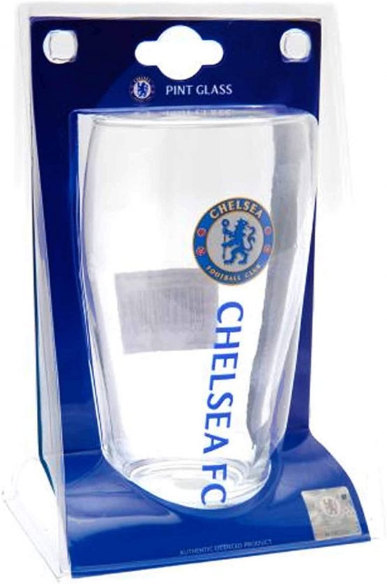 Official Premier League Chelsea Football Crest Pint Glass - Image 2
