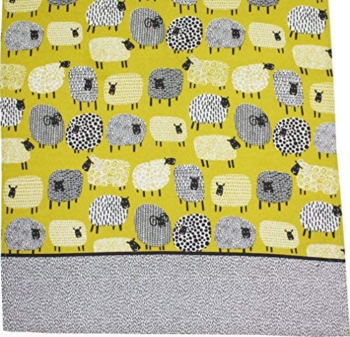 Ulster Weavers Dotty Sheep Tea Towel, 100% Cotton, With Cute Animal Hand Drawn Design, Yellow - Image 4