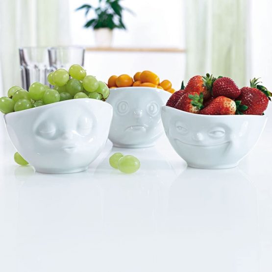 FiftyEight Tassen 'Grinning' white porcelain bowl, 500ml - Image 2