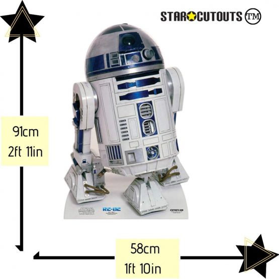 STAR CUTOUTS SC4001 Droid R2-D2 Classic New Hope for Star Wars Fans Height 91cm, Multicolour - Image 2