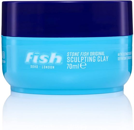 Fish Original Stone Fish Sculpting Clay - For Roughed Up and Dishevelled Styles 1 x 70 ml