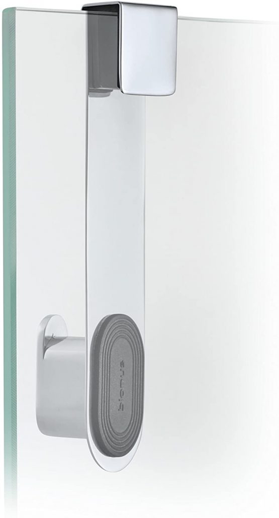Blomus 68915 blomus Glas Shower overdoor Hook, Stainless-Steel, Silver, H 14 cm, B 4 cm, T 3,5 cm - Image 2
