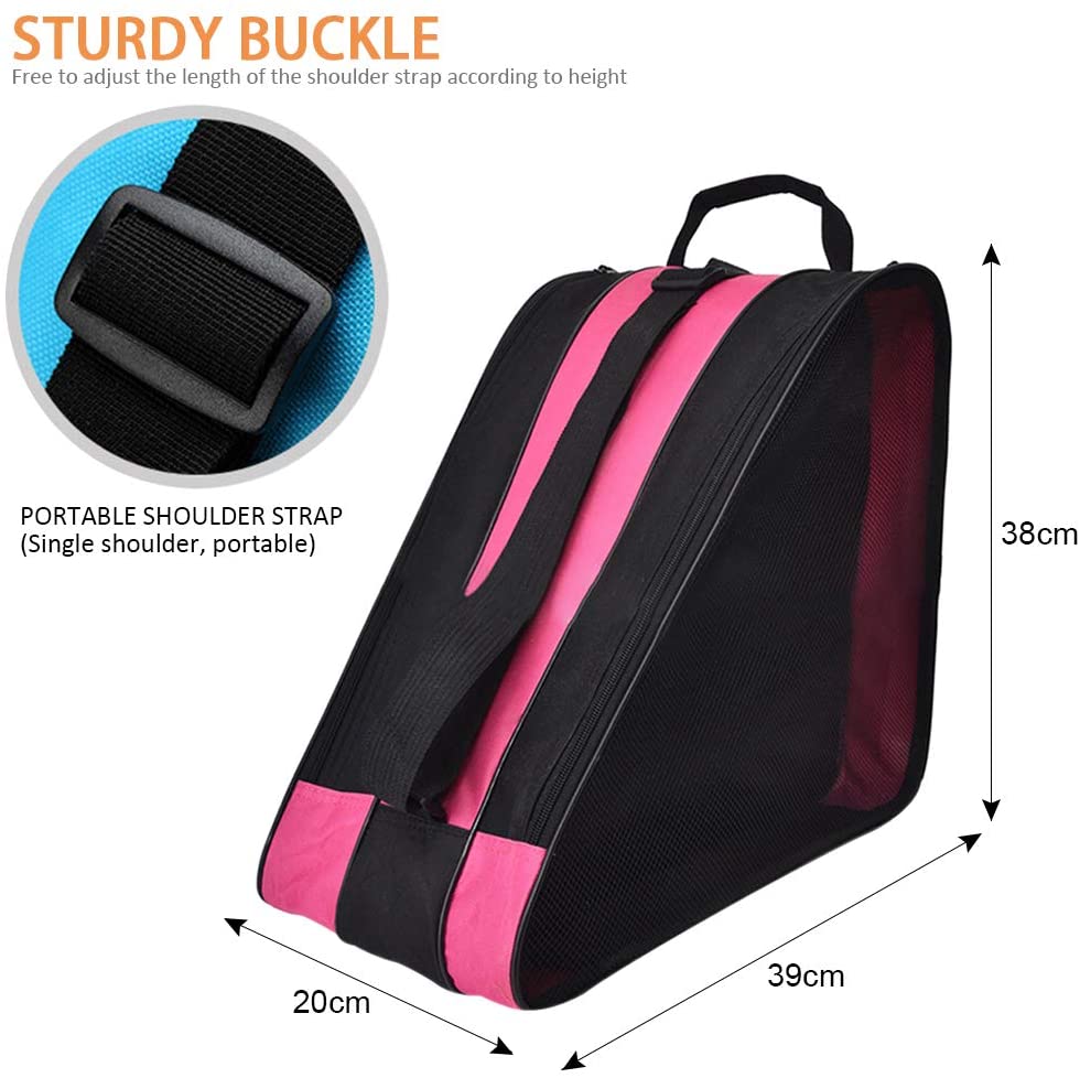 DAZISEN Skating Bag Premium Ice Inline Roller Skate Carry Bag for Kids