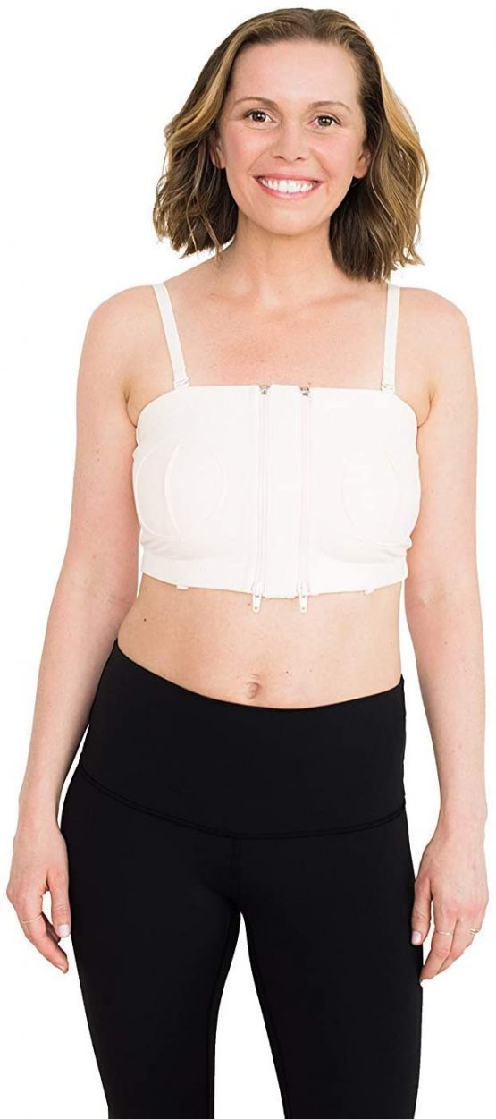 Simple Wishes X-Small/Large | Hands-Free Breast Pump Bra | Adjustable and Customizable Pumping Bra Fitting for Breastfeeding Pumps - Image 2