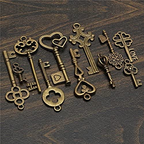 Zhichengbosi 11 PCS Vintage Skeleton Keys - Image 3