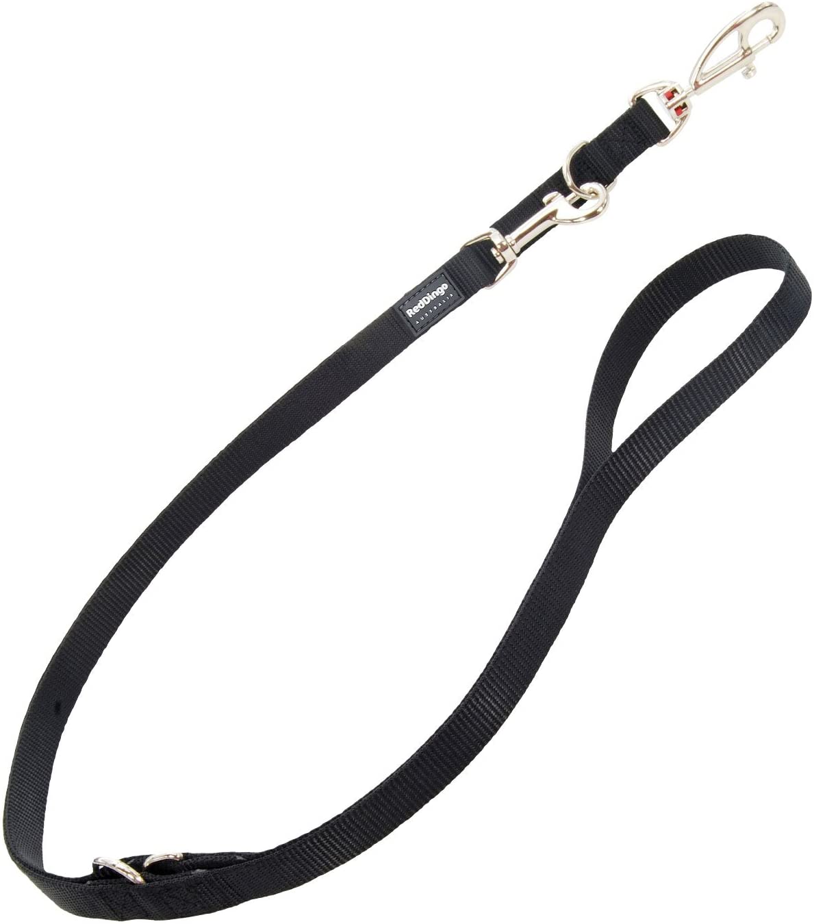 Red Dingo - Correa smooth multiposition, Black, 2.0 m Length