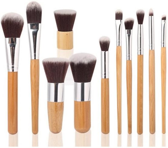 Tinksky 15 Colors Cosmetics Cream Contour-Contouring Foundation Concealer Palette Highlighting Makeup Kit with 11pcs Bamboo Brushes - Image 2
