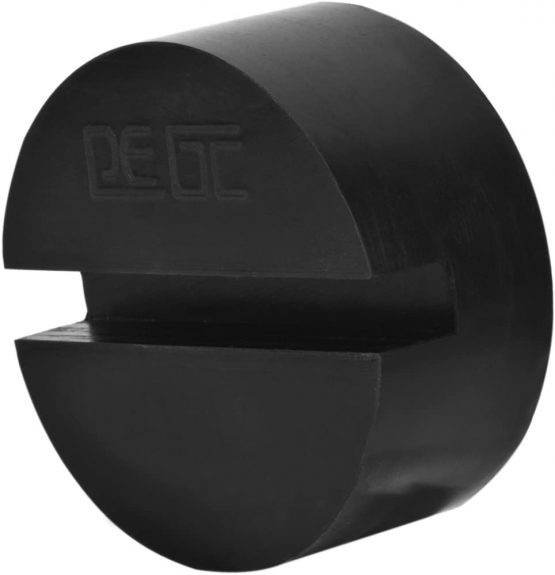 DEDC 4 Pack Rubber Jack Pads Universal Slotted Frame Rail Protector for Trolley Jack Pinch Weld Protector - Image 3
