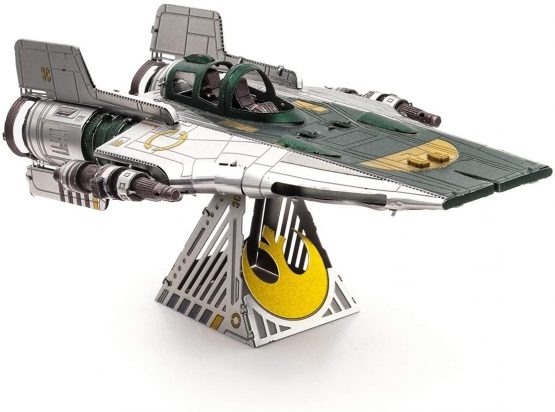 fascinations Metal Earth Star Wars Rise of Skywalker Resistance A-Wing Fighter 3D Metal Model Kit - Image 4